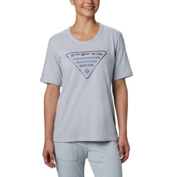 Columbia T-Shirt Dames, PFG Triangle Grijs Blauw, 71ALIDOZF